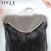Straight Full Lace Frontal 13x6 Human Virgin Hair With Bleached Knots